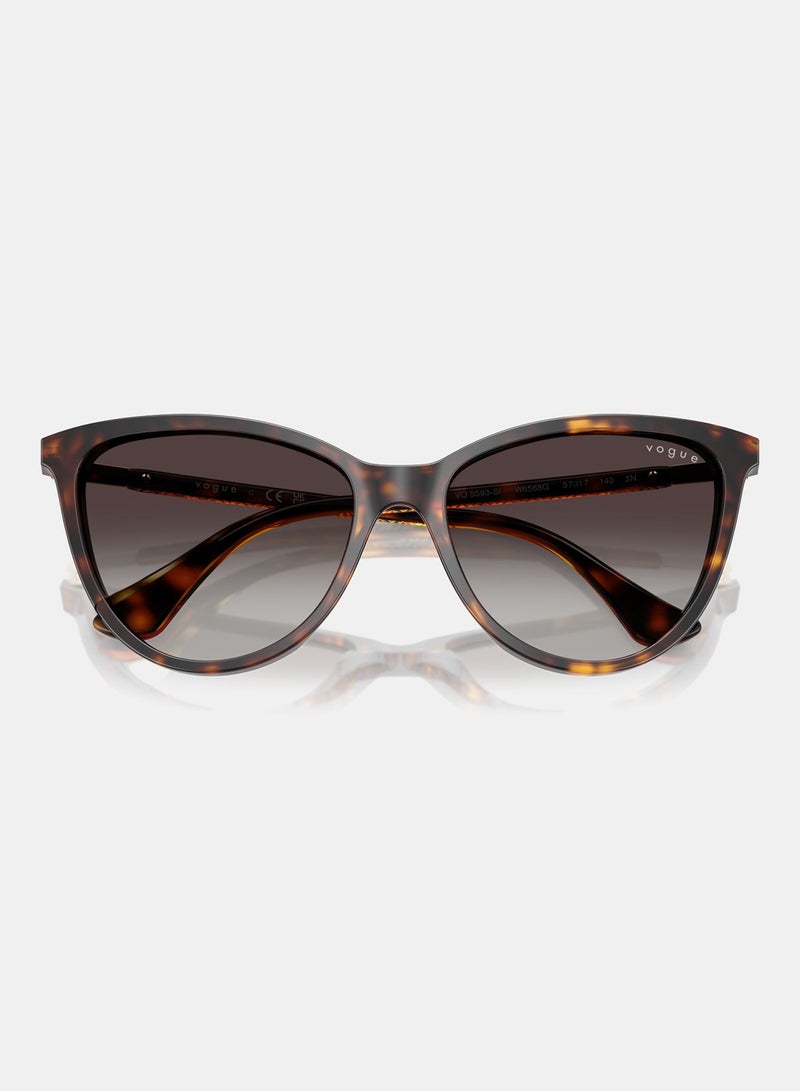 Vogue Full Rim Cat Eye Sunglasses 0VO5593SI - Image 5